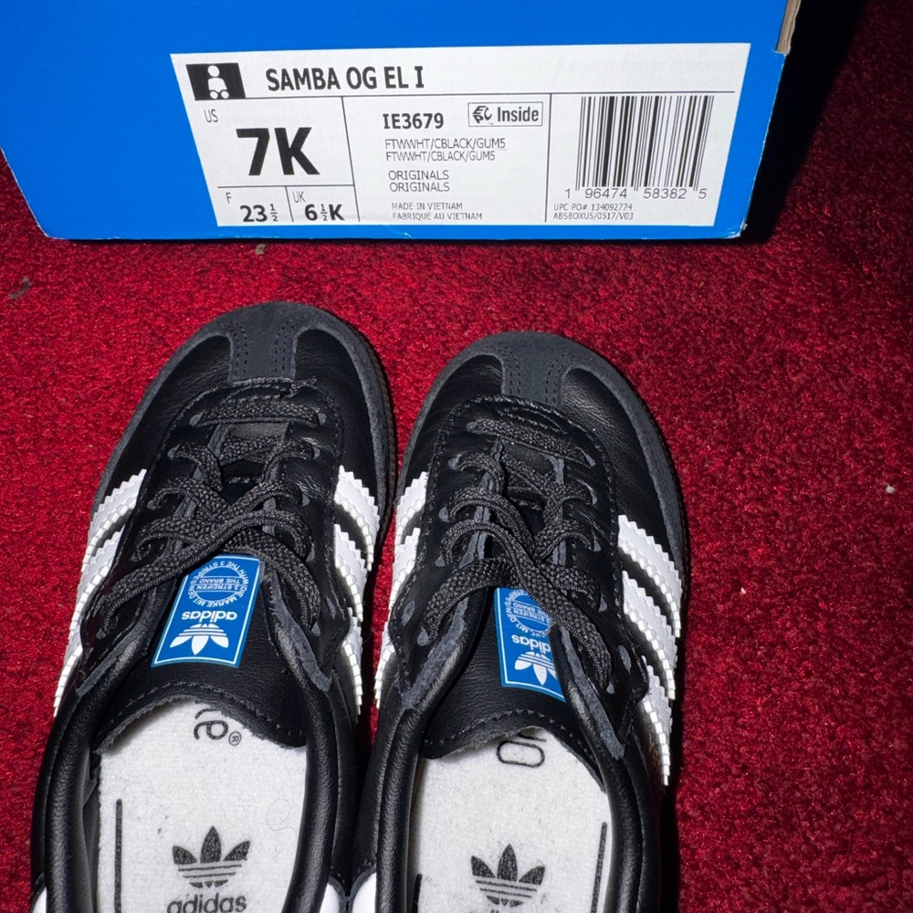 Toddler Adidas Samba OG Black Sneakers